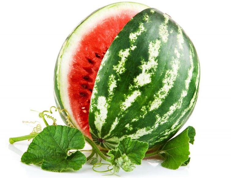 watermelon sa usa ka diyeta